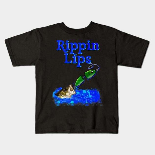 Rippin lips Kids T-Shirt by Chillateez 